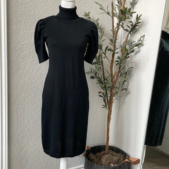 Calvin Klein Dresses & Skirts - Calvin Klein Merino Wool Blend Turtle Neck Sweater Dress